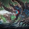 Kaiju Monster In Sea Paint By Numbers