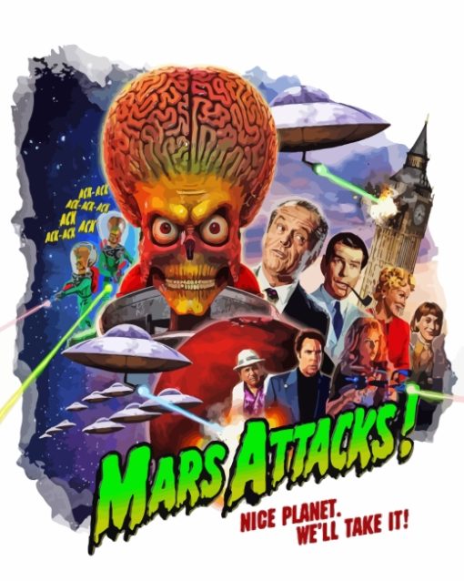 Mars Attacks Paint By Numbers