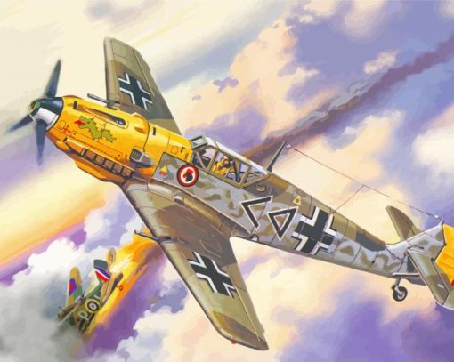 Messerschmitt Bf 109 Planes Paint By Numbers