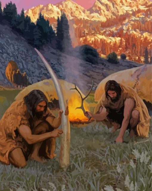 Prehistory Men Art Paint By Numbers