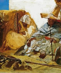 Orientalischer Teppichhandler By Eduard Charlemont Paint By Numbers