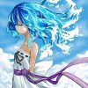Anime Girl Water Hair Paint By Numbers