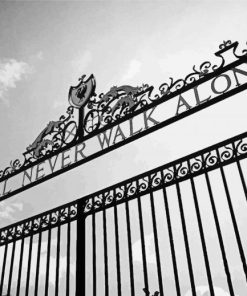 Black And White Shankly Gates Paint By Numbers