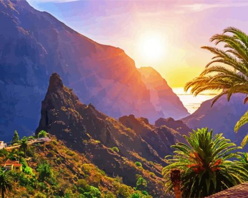 Canary Islands Landscape Paint By Numbers