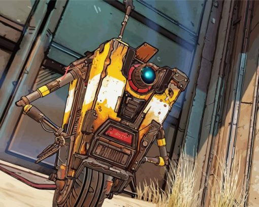 Claptrap Borderlands Video Game Character Paint By Numbers