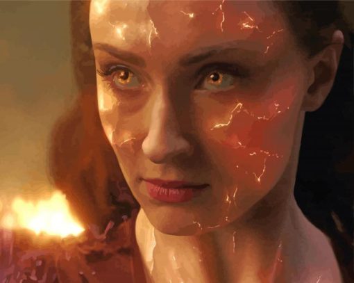 Dark Phoenix Character Paint By Numbers
