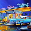 Drive In Movie Art Paint By Numbers