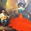 Flamenco Guitar Player And Woman Dancing Paint By Numbers