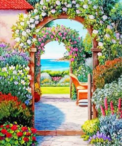 Flowers Garden Arches Paint By Numbers