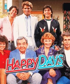 Happy Days Sitcom Characters Paint By Numbers