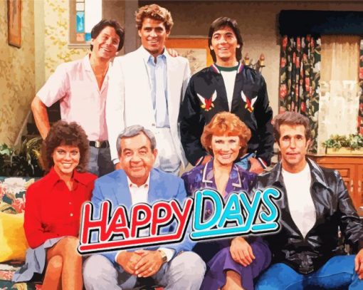 Happy Days Sitcom Characters Paint By Numbers