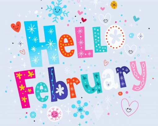 Hello February Paint By Numbers