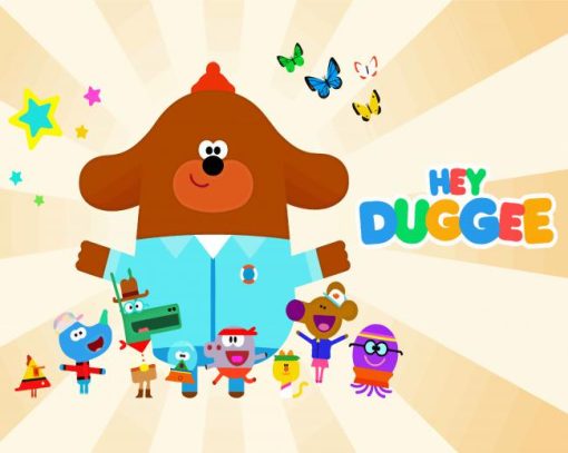 Hey Duggee Serie Poster Paint By Numbers