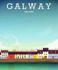 Ireland Galway Bay Poster Paint By Numbers