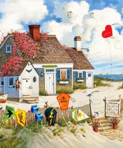 Island Beach Home Paint By Numbers