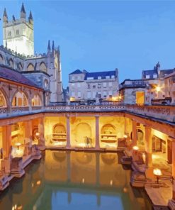 Romans Bath In City Of Bath Paint By Numbers