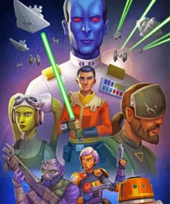 Star Wars Rebels Characters Paint By Numbers