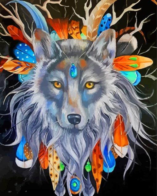Wolf Chief Art Paint By Number