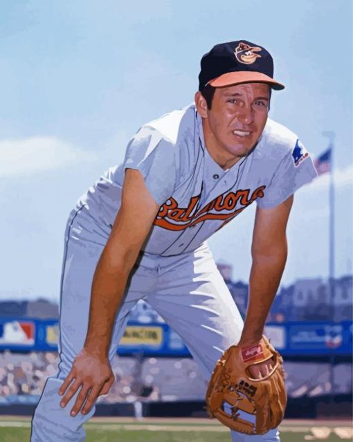 Young Brooks Robinson Paint By Number