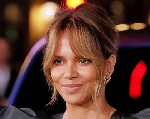American Actress Halle Berry Paint By Numbers