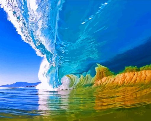 Big Wave Seascape Paint By Number