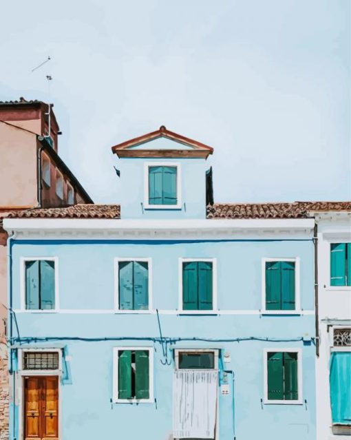 Blue Italian Home Paint By Numbers