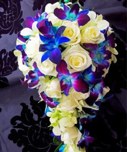 Bouquet Of Rose And Orchids Paint By Number
