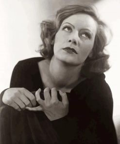 Monochrome Greta Garbo Paint By Numbers