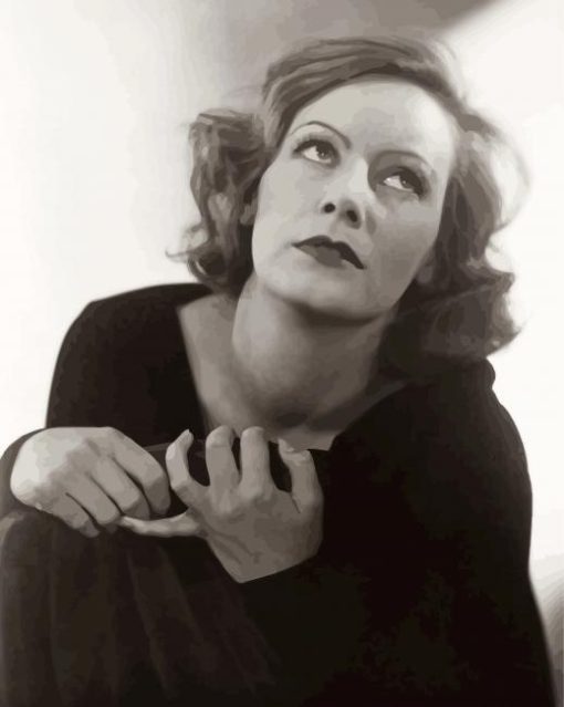 Monochrome Greta Garbo Paint By Numbers