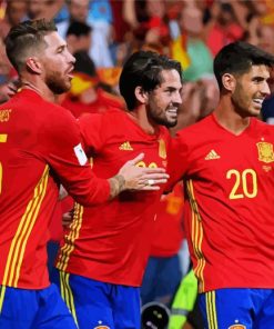 Spanish National Team Players Paint By Numbers