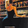 Aesthetic Woman In A Bar Art Paint By Numbers