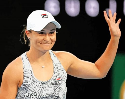 Ashleigh Barty Tennis Player Paint By Numbers