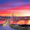 Beautiful Sunset In Londonderry Bridge Paint By Numbers