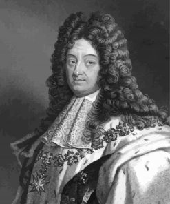Black And White Louis XIV King Of France Paint By Numbers