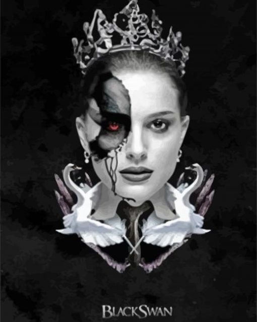 Black Swan Poster Paint By Numbers