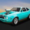 Blue Ford Pinto Paint By Number
