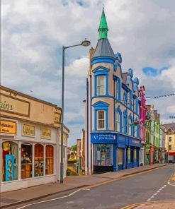 Caernarfon Street Paint By Numbers