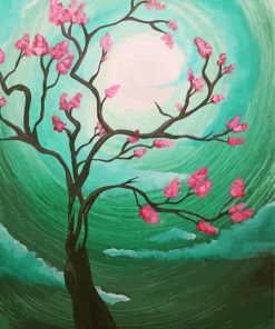 Cherry Tree Art Paint By Numbers