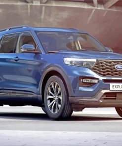 Dark Blue Ford Explorer Paint By Numbers