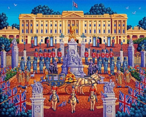 England Buckingham Palace Paint By Numbers