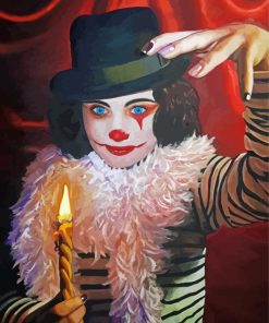 Female Clown Girl Paint By Number