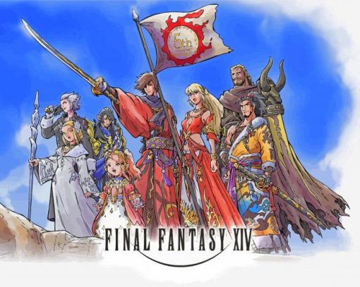 Final Fantasy XIV Video Game Paint By Numbers