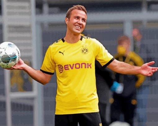 Footballers Mario Gotze Paint By Numbers