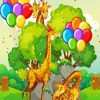 Giraffes Animals Party Paint By Number
