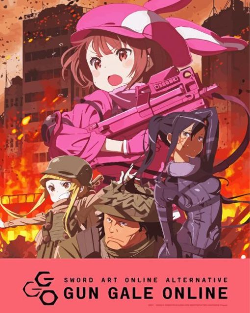 Gun Gale Poster Paint By Numbers