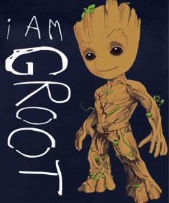I am Groot Animated Serie Paint By Number