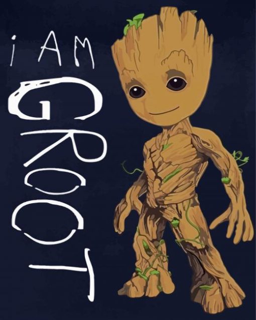 I am Groot Animated Serie Paint By Number
