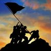 Iwo Jima Flag Raising Paint By Numbers