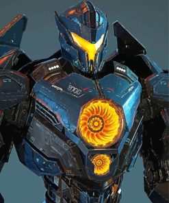 Jaeger Robot Pacific Rim Film Paint By Numbers