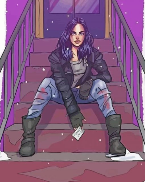 Jessica Jones Character Art Paint By Numbers